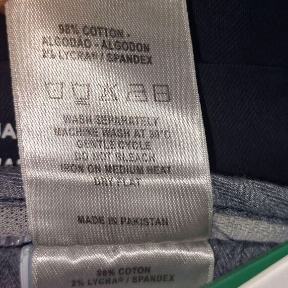 NWT DL1961 Men's Designer Light Flat Front Jake Chino Shorts Deep Blue Size 35 - Picture 12 of 15